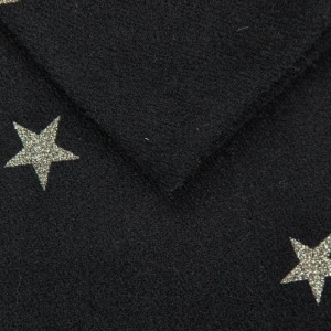 Glitter Star Scarf - Black